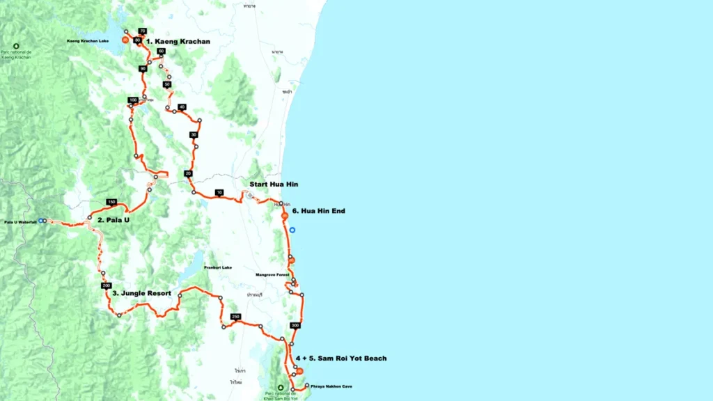 map huahin by cluster